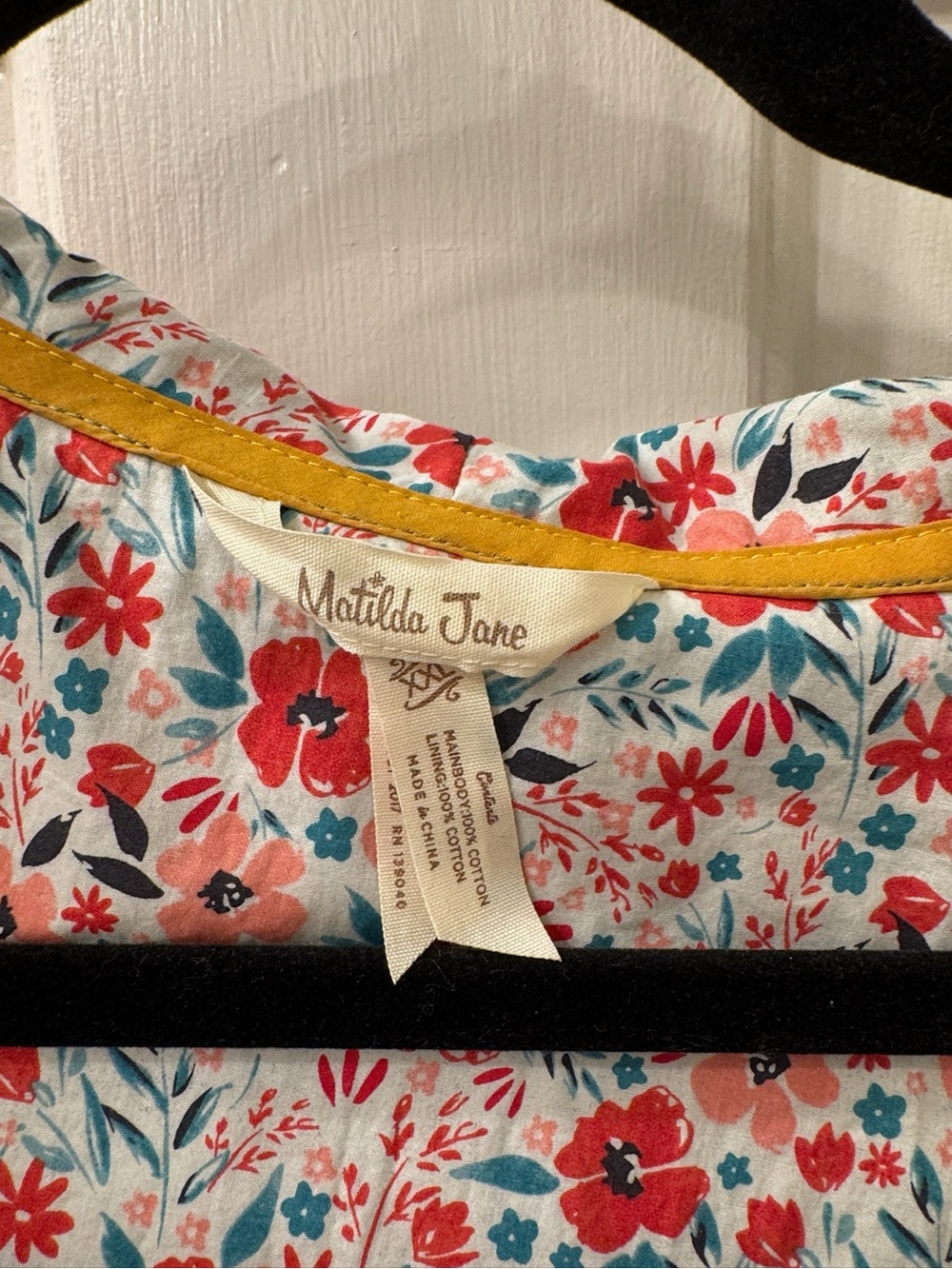 Matilda Jane Light Sage Hooded Trench with Floral Lining - Picture 2 of 3